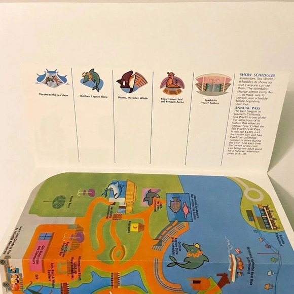 Vintage Sea World Mission  Bay Park San Diego Travel Guide Brochure - Picture 11 of 12